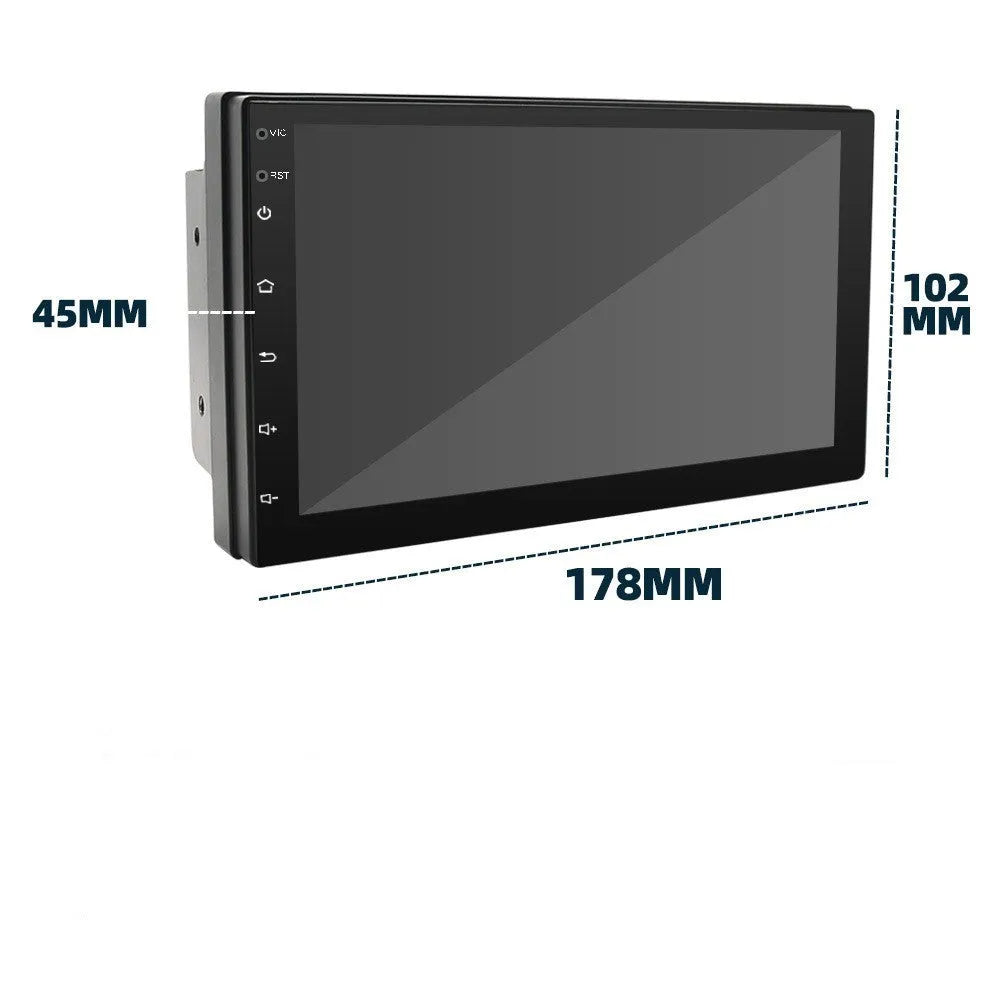 Black universal car GPS navigation MP5 player with 7-inch touchscreen display