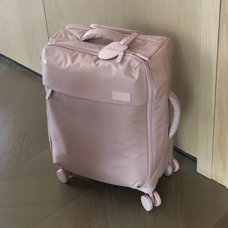 Ultra-light waterproof Oxford cloth suitcase with universal wheels in a choice of colours