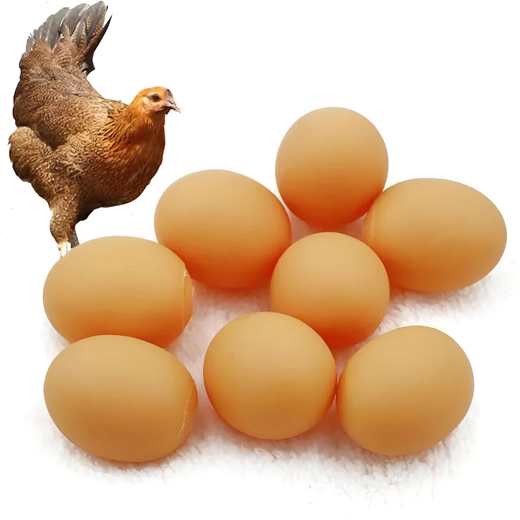 Bright coloured rubber egg-shaped dog toy with textured surface for dental cleaning