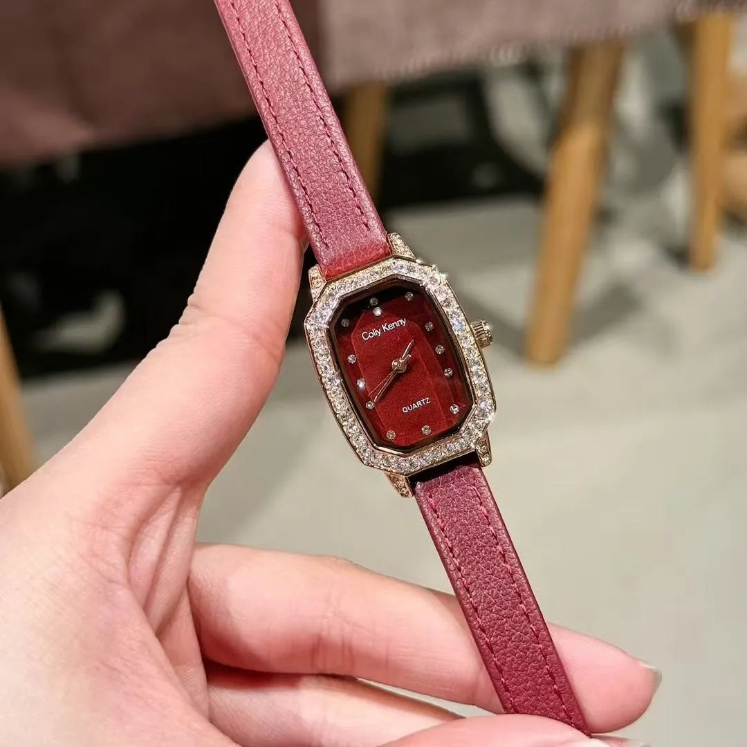 Women's alloy watch with 8mm thickness in Chinese style design showing multiple colour and case options