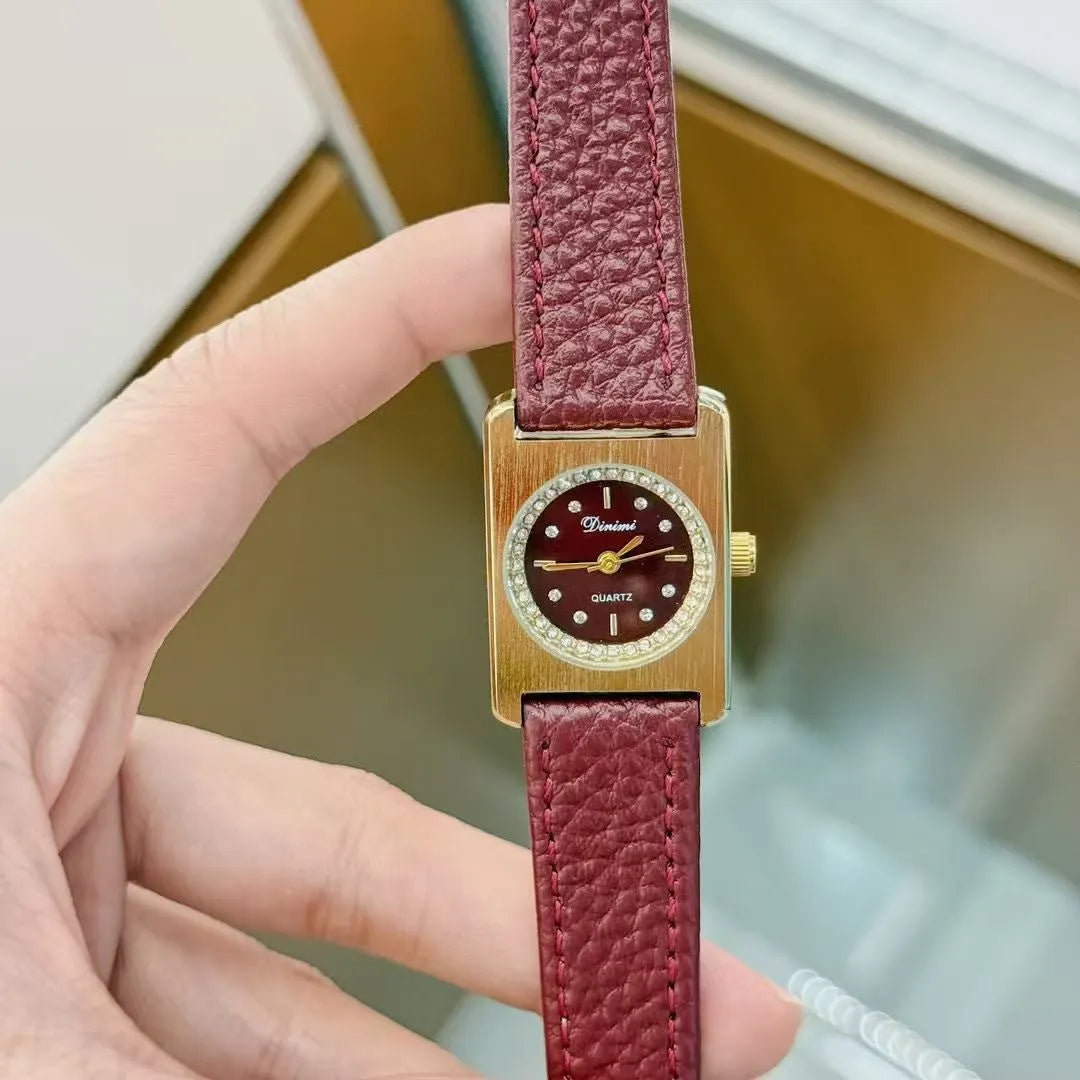Women's alloy watch with 8mm thickness in Chinese style design showing multiple colour and case options