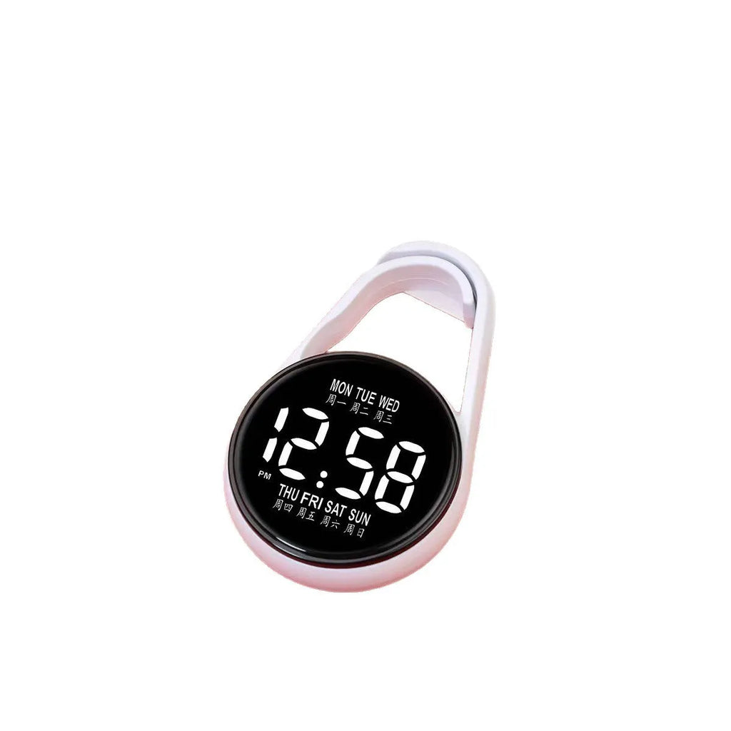 Week Mini Electronic Watch with LED digital display on plastic strap
