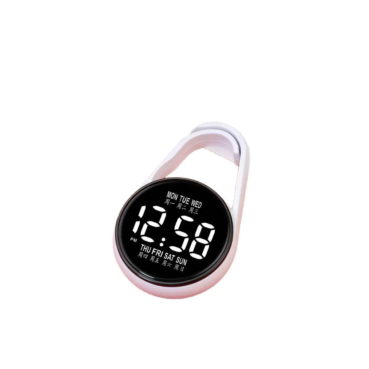 Week Mini Electronic Watch with LED digital display on plastic strap