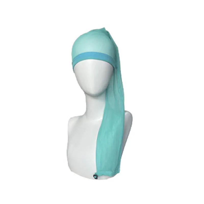 High elasticity spandex mesh wig cap in oversleeve style, shown in multiple colour options.
