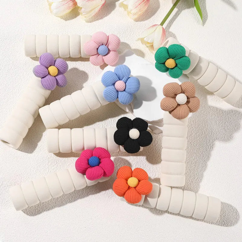Floral patterned round door handle protective cover made from soft PEVA material
