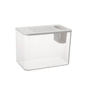 Plastic betta fish tank with cover in black or white colour, 32cm long medium size aquarium