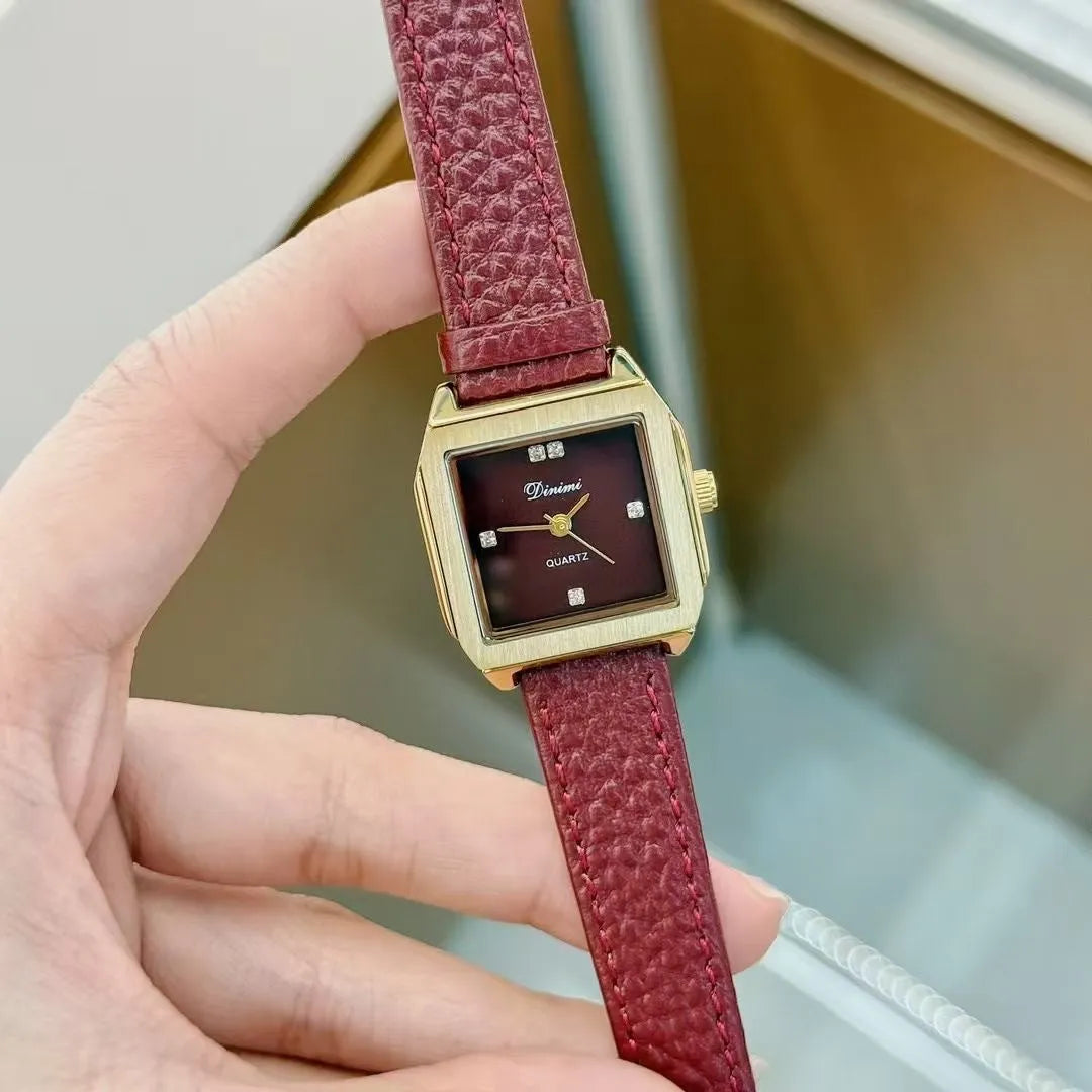 Women's alloy watch with 8mm thickness in Chinese style design showing multiple colour and case options