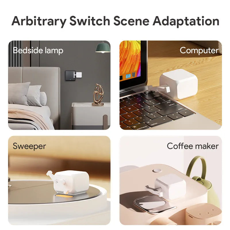 White Bluetooth rocker arm finger robot remote control device for smart homes
