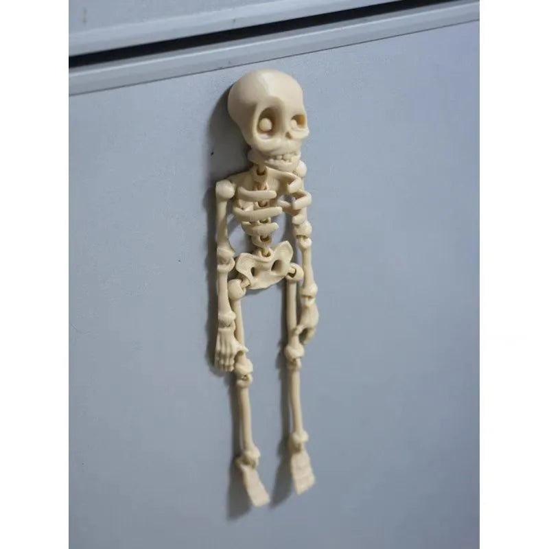 3D printed Halloween skull refrigerator magnet ornament in various colours with 18cm height