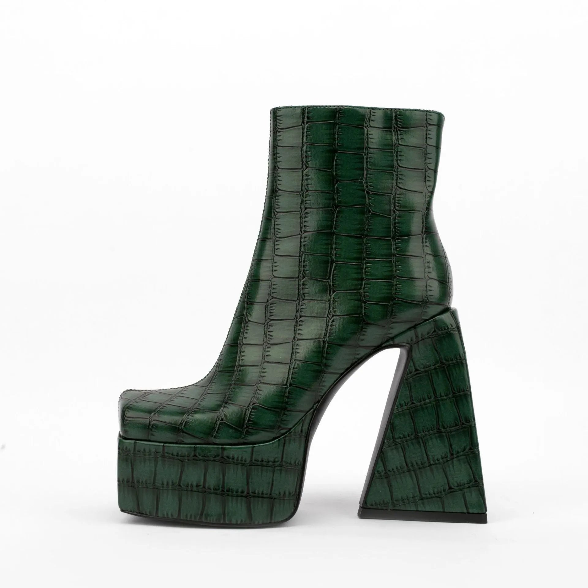 Women's super high heel ankle boots above 8cm in artificial PU leather available in multiple colours