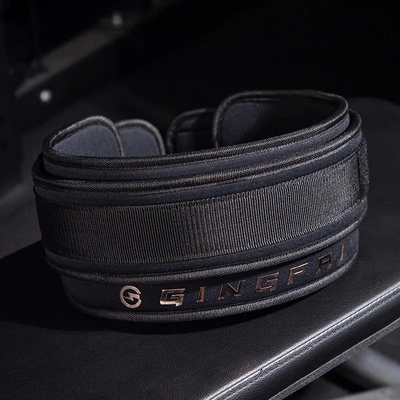 Adjustable weightlifting protection belt for abdominal support during squat and deadlift exercises