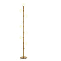 Minimalist Nordic floor lamp with iron and glass construction standing 154cm tall with marble base