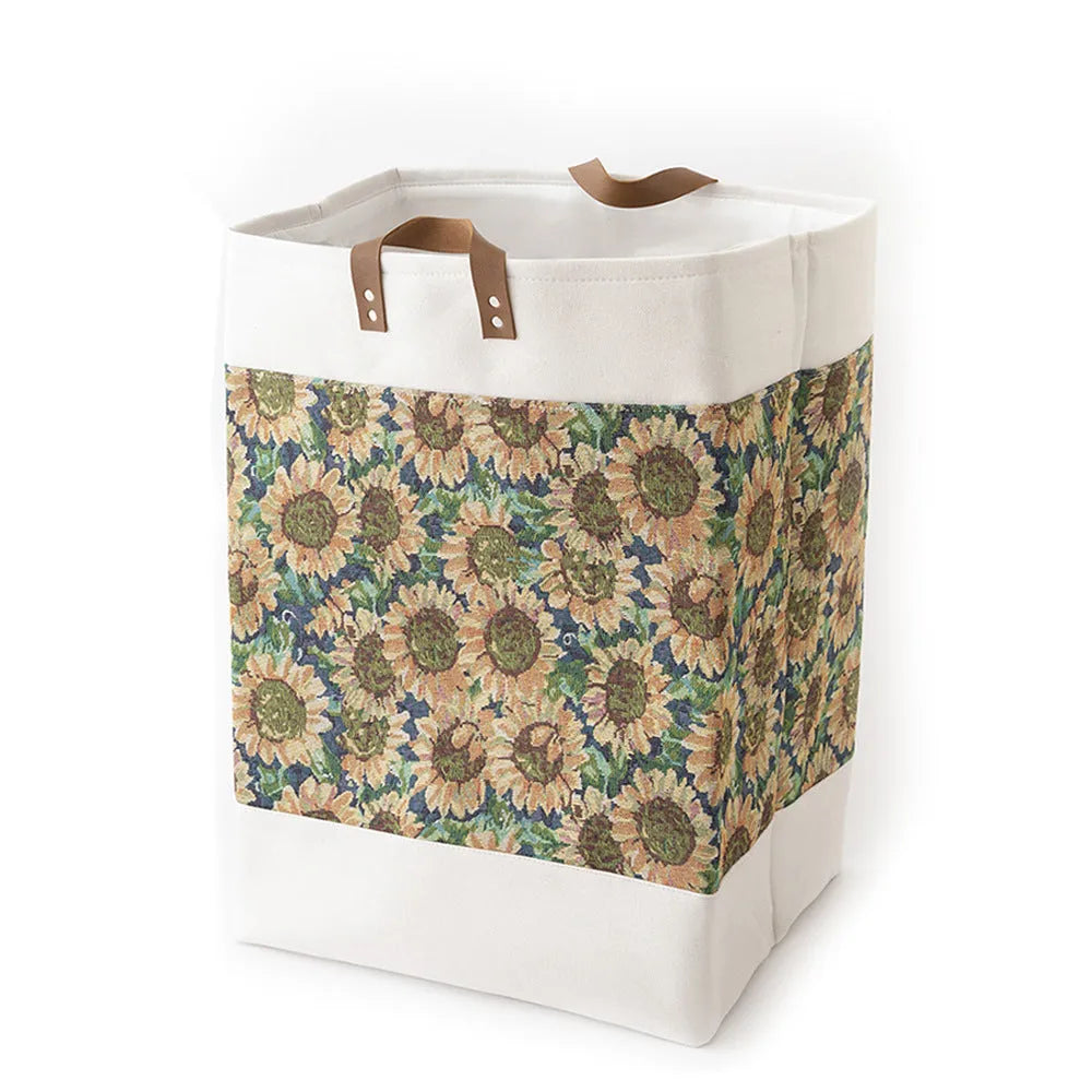 35cm wide fabric storage box for clothes and bedding organisation in colourful bear pattern