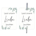 G45 style white card decorative labels for wedding baptism communion celebrations, 50 sheets per set