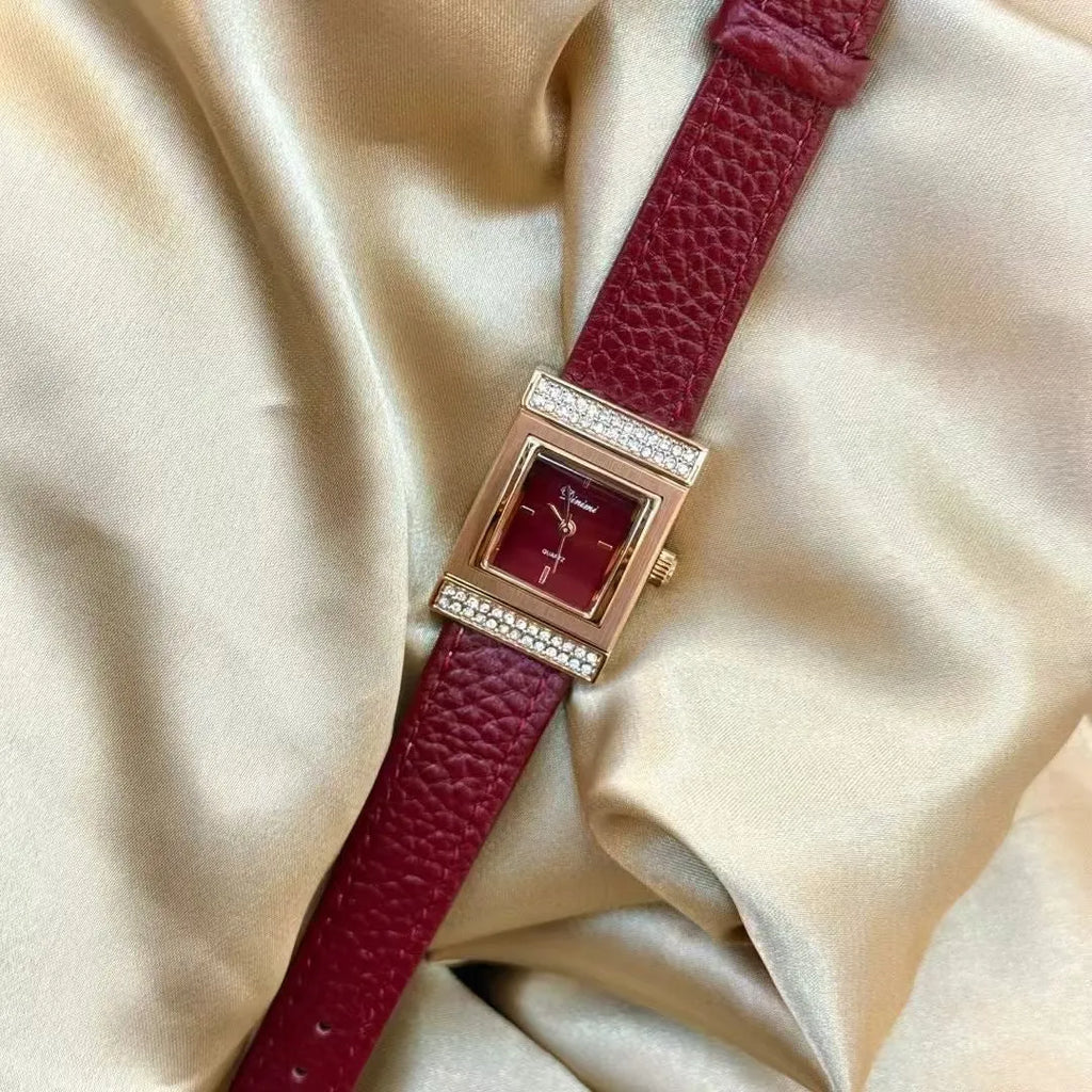Women's alloy watch with 8mm thickness in Chinese style design showing multiple colour and case options