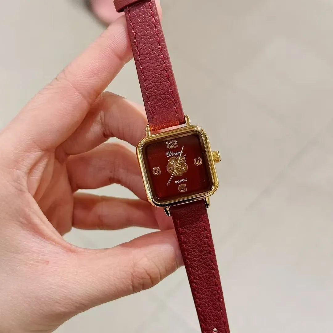Women's alloy watch with 8mm thickness in Chinese style design showing multiple colour and case options