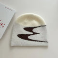Acrylic knitted beanie hat in black, grey or white colours for men and women