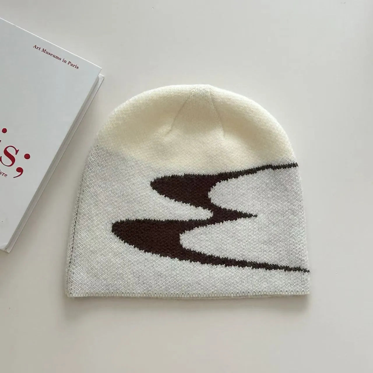 Acrylic knitted beanie hat in black, grey or white colours for men and women
