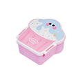 Creative ice cream shaped plastic lunch box with spoon and fork set in cartoon design