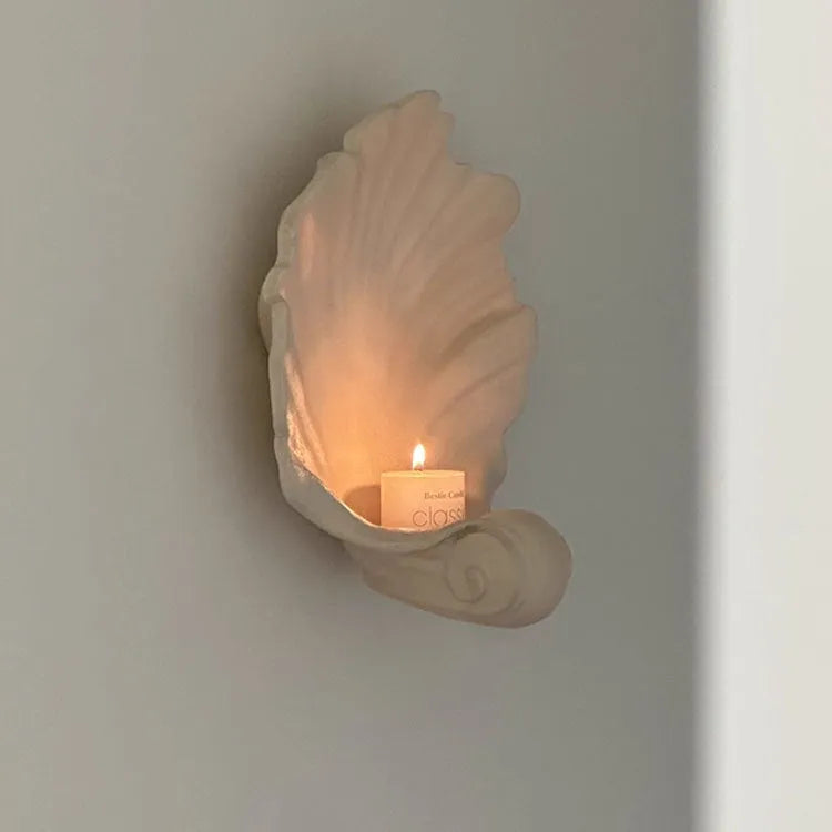 White resin simulation shell fruit plate ornament for decorative storage and display