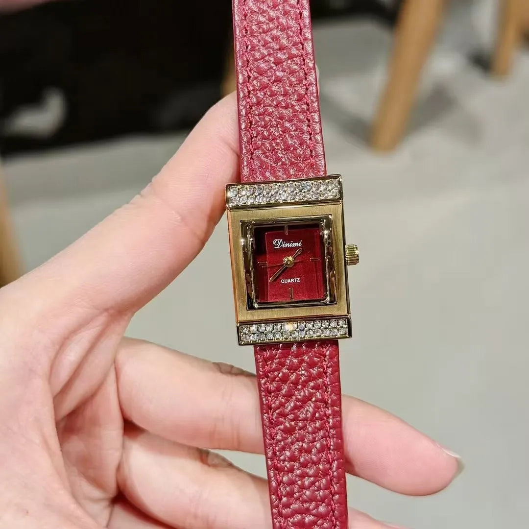 Women's alloy watch with 8mm thickness in Chinese style design showing multiple colour and case options