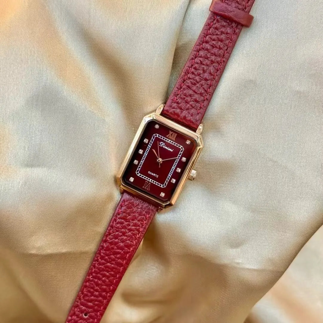 Women's alloy watch with 8mm thickness in Chinese style design showing multiple colour and case options