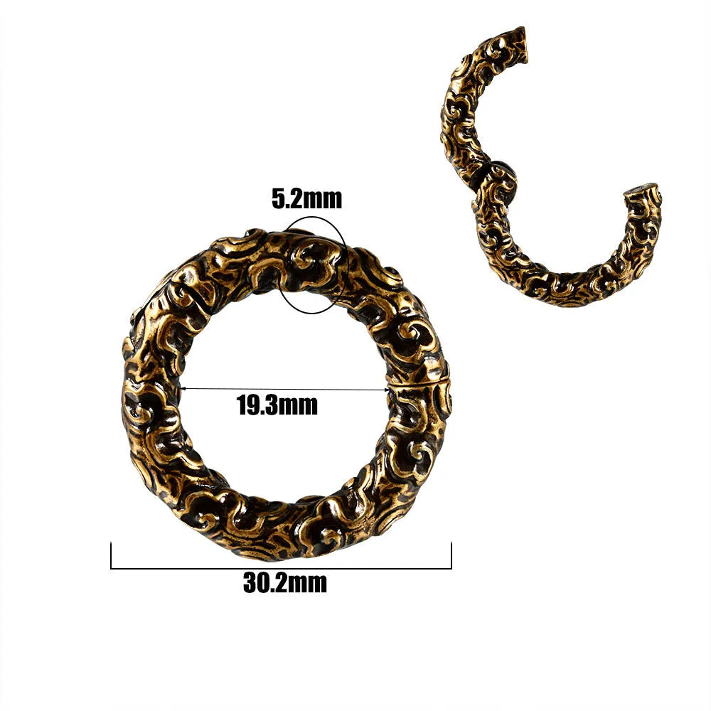Stainless steel fashion earrings with shaped totem pattern in electroplated finish