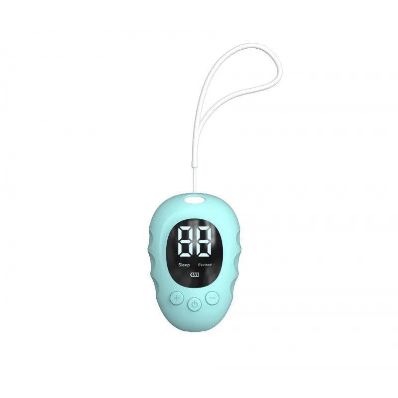 Silicone sleep monitor hand grip in white, black, or green colours with charging cable