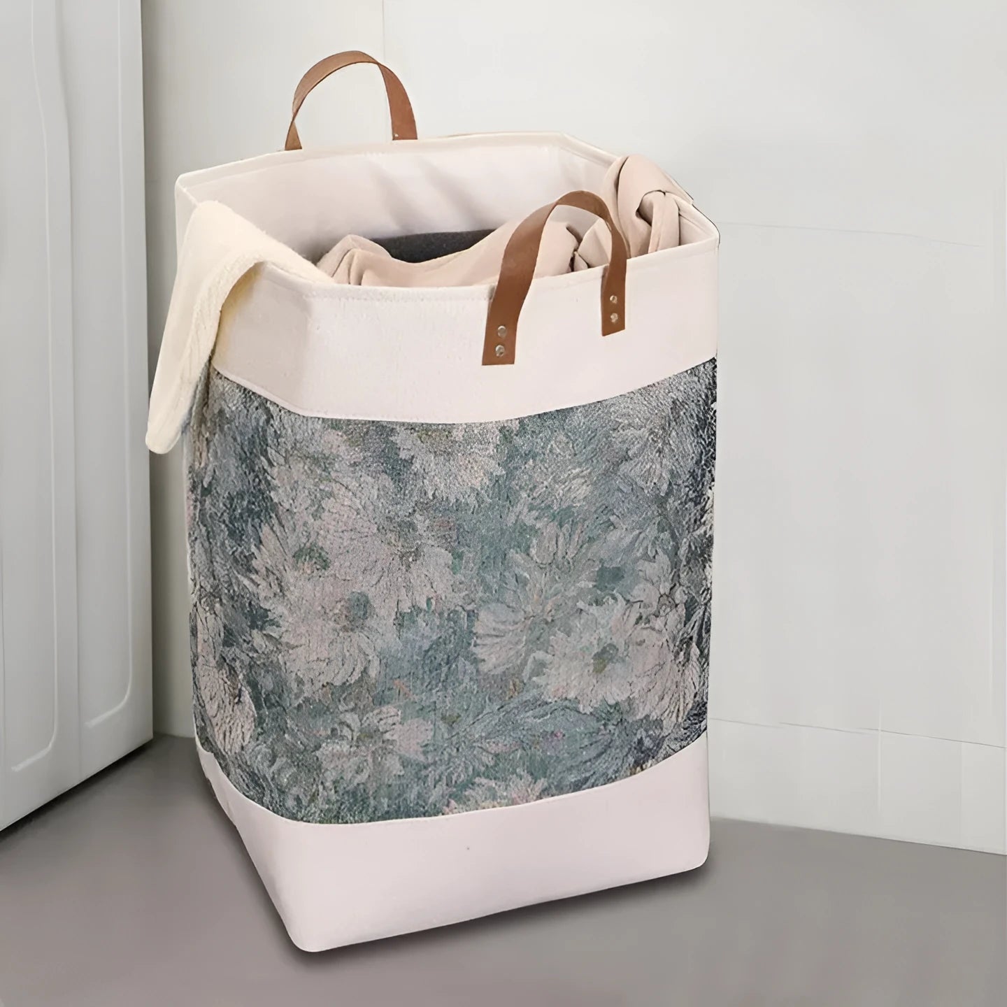 35cm wide fabric storage box for clothes and bedding organisation in colourful bear pattern