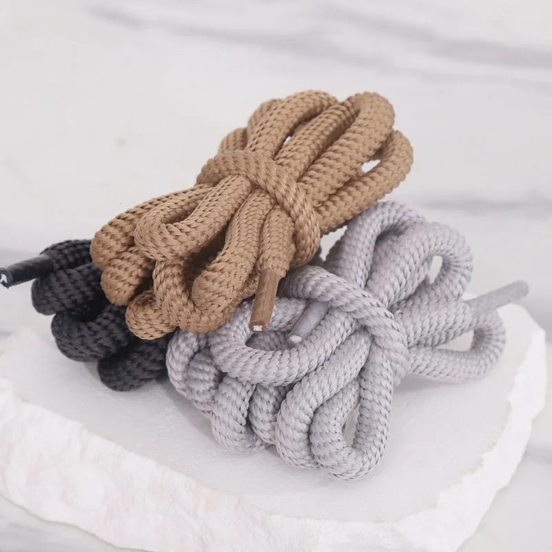 Oval shoelace adapter rope in various colours showing 1.0cm width and length options for sweatshirts and sneakers.