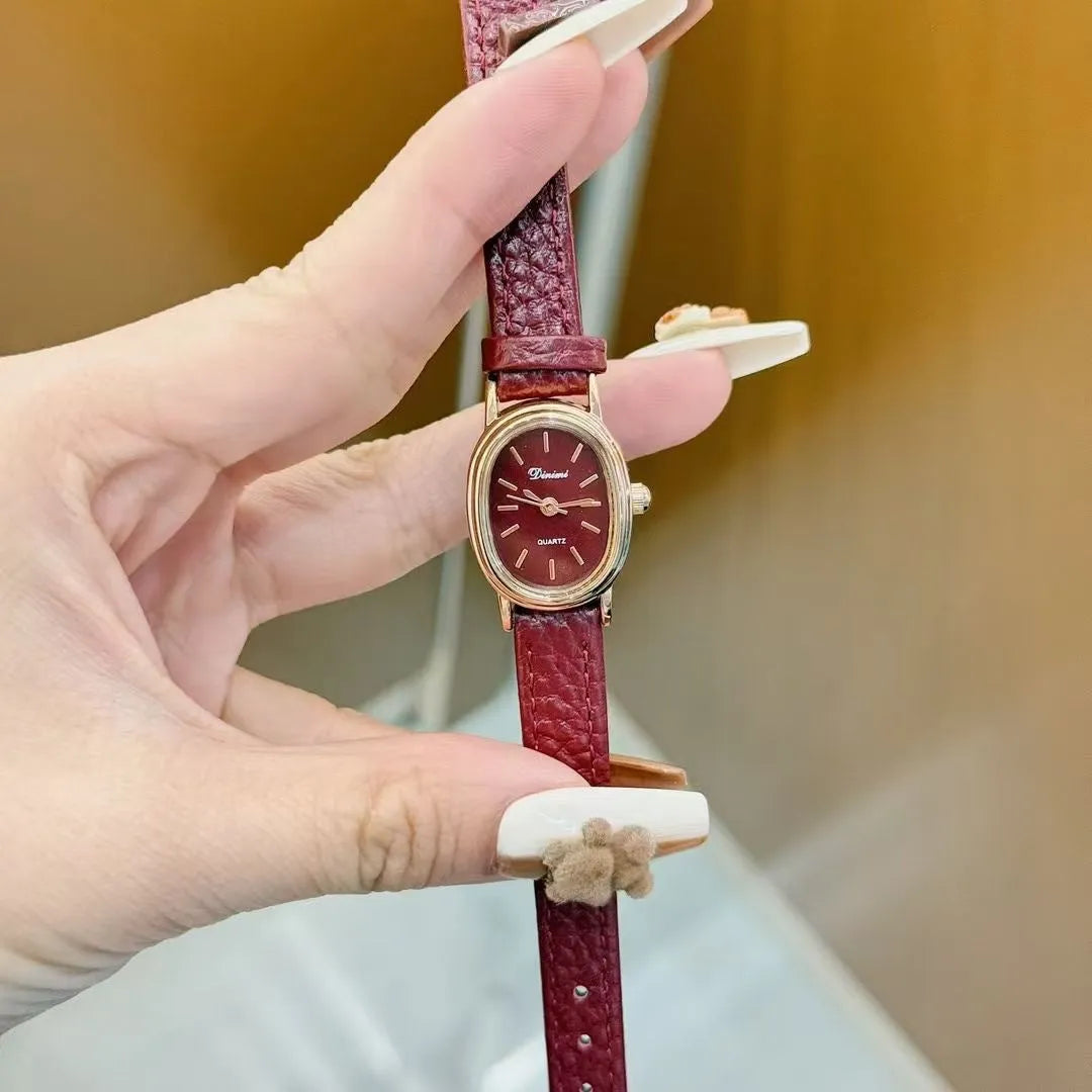 Women's alloy watch with 8mm thickness in Chinese style design showing multiple colour and case options