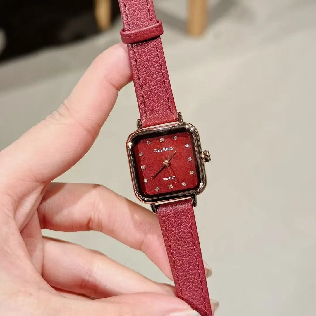 Women's alloy watch with 8mm thickness in Chinese style design showing multiple colour and case options