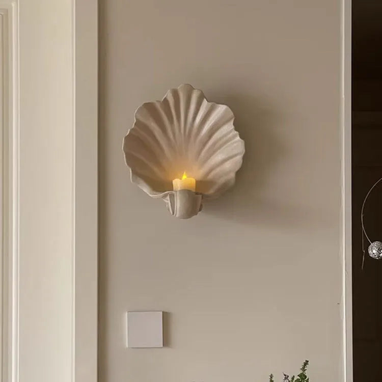 White resin simulation shell fruit plate ornament for decorative storage and display