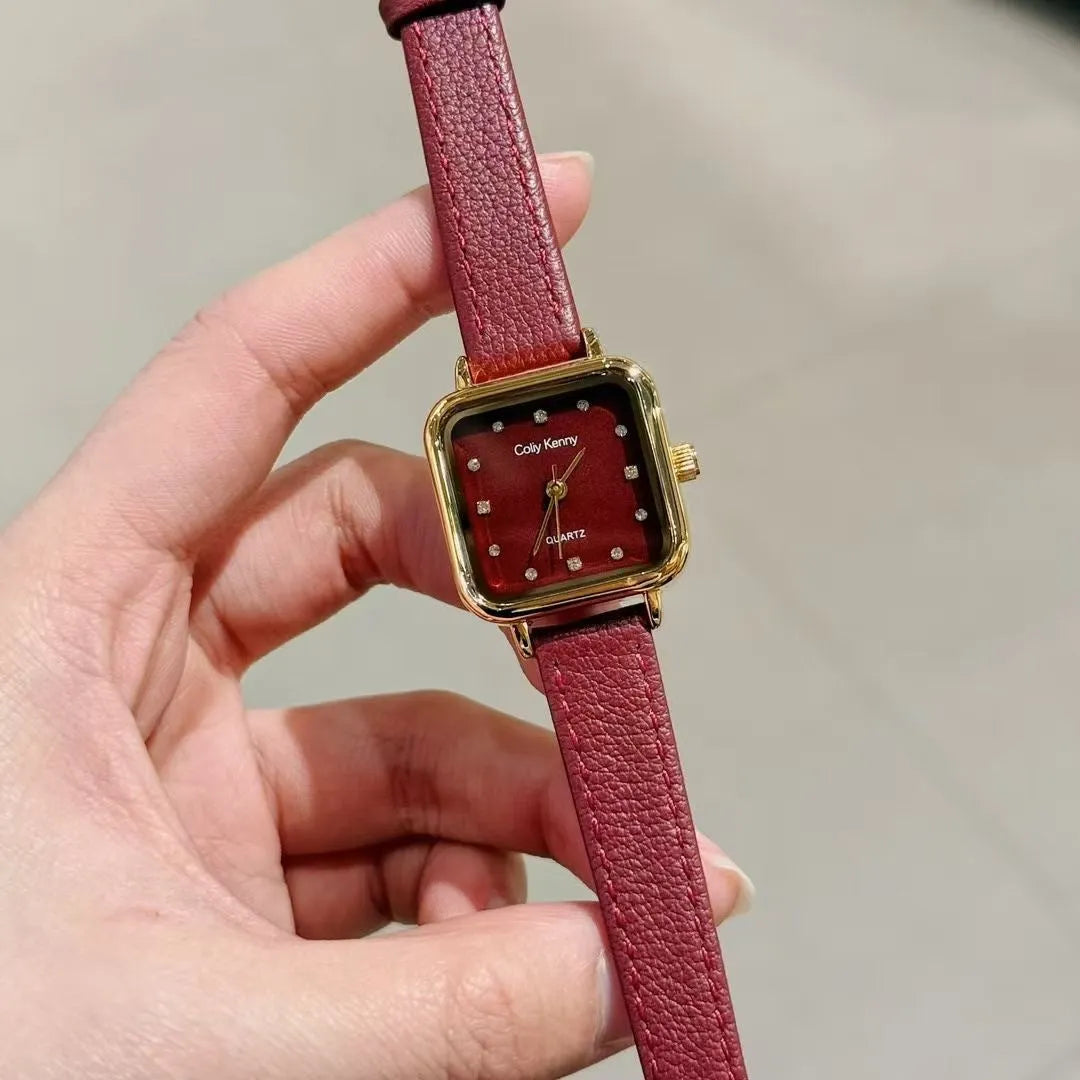 Women's alloy watch with 8mm thickness in Chinese style design showing multiple colour and case options