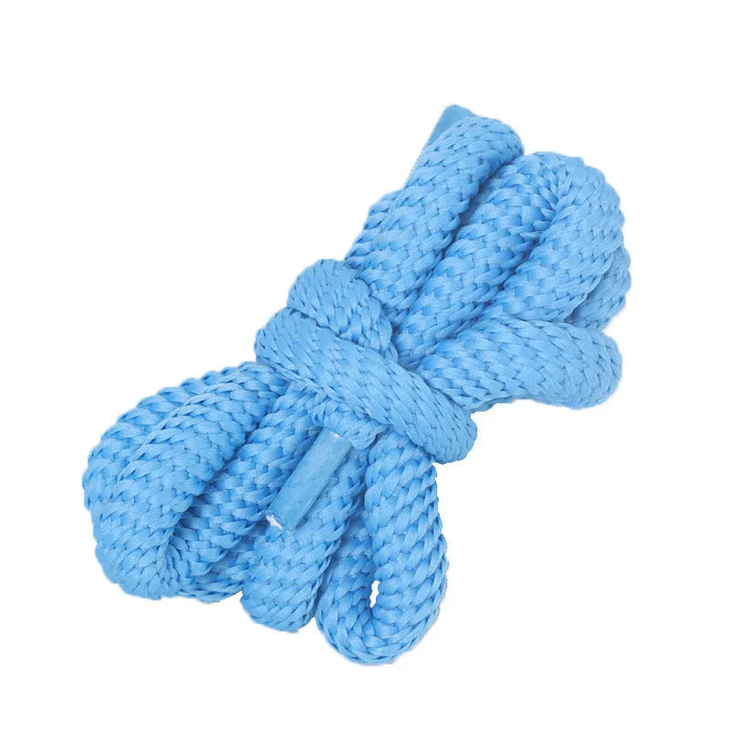 Oval shoelace adapter rope in various colours showing 1.0cm width and length options for sweatshirts and sneakers.