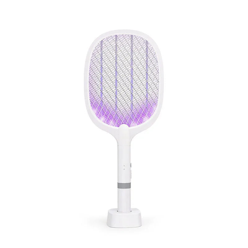 Rechargeable electric mosquito swatter with USB port and ABS plastic shell for indoor use