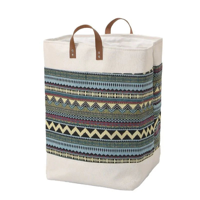 35cm wide fabric storage box for clothes and bedding organisation in colourful bear pattern