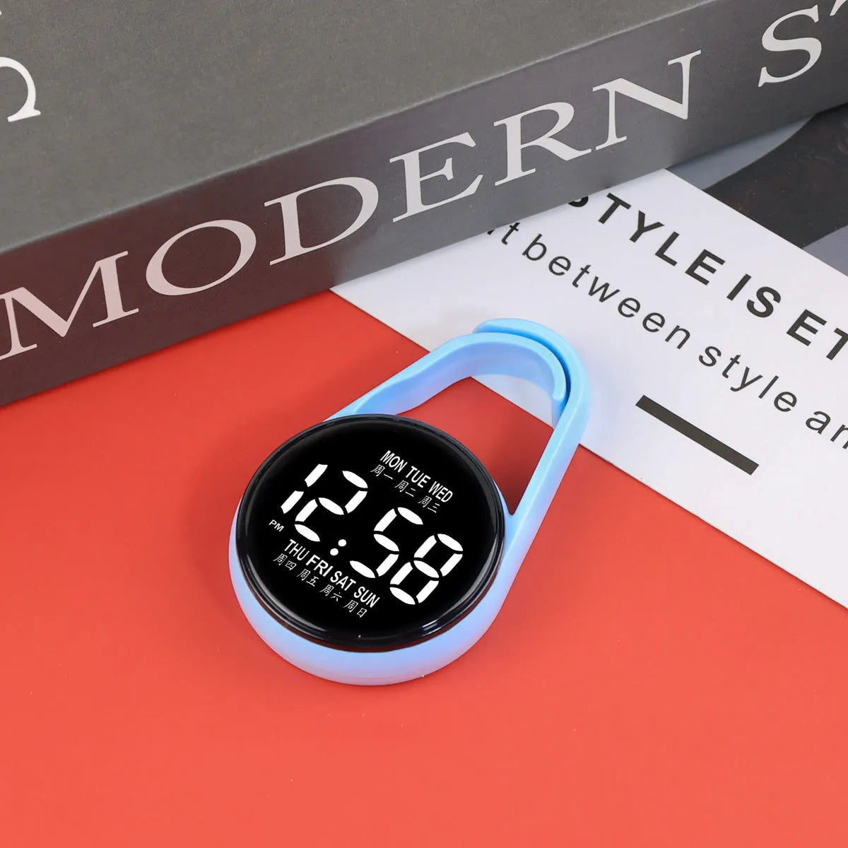 Week Mini Electronic Watch with LED digital display on plastic strap