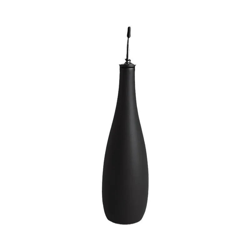 Ceramic oil pot with 650ml funnel in black, coffee, or white colour options