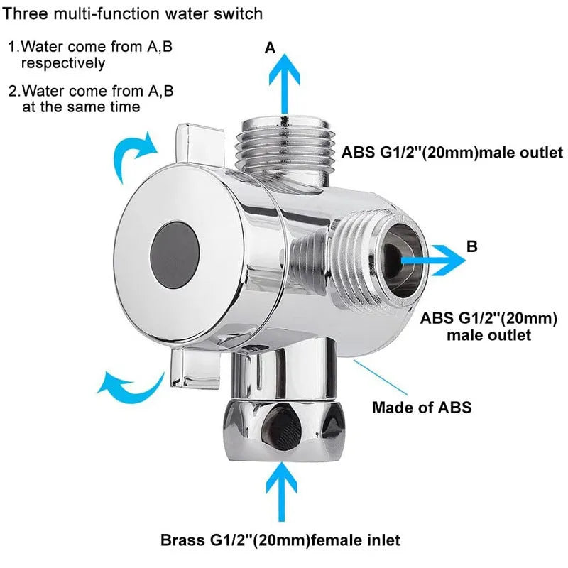 Copper water distributor nozzle for bathroom and kitchen tap installation.