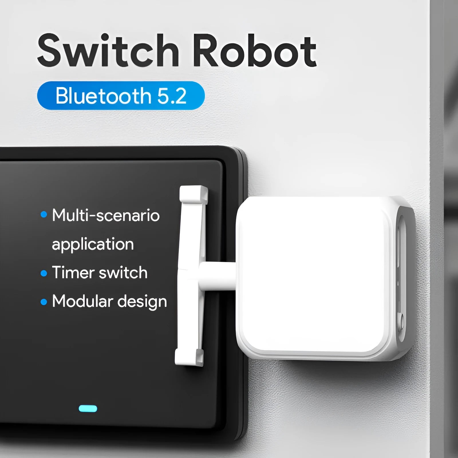 White Bluetooth rocker arm finger robot remote control device for smart homes