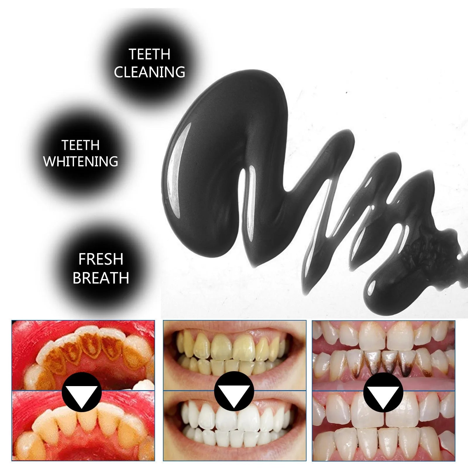 A single 30ml tube of Bamboo Charcoal Bright White Stain Removing Toothpaste.