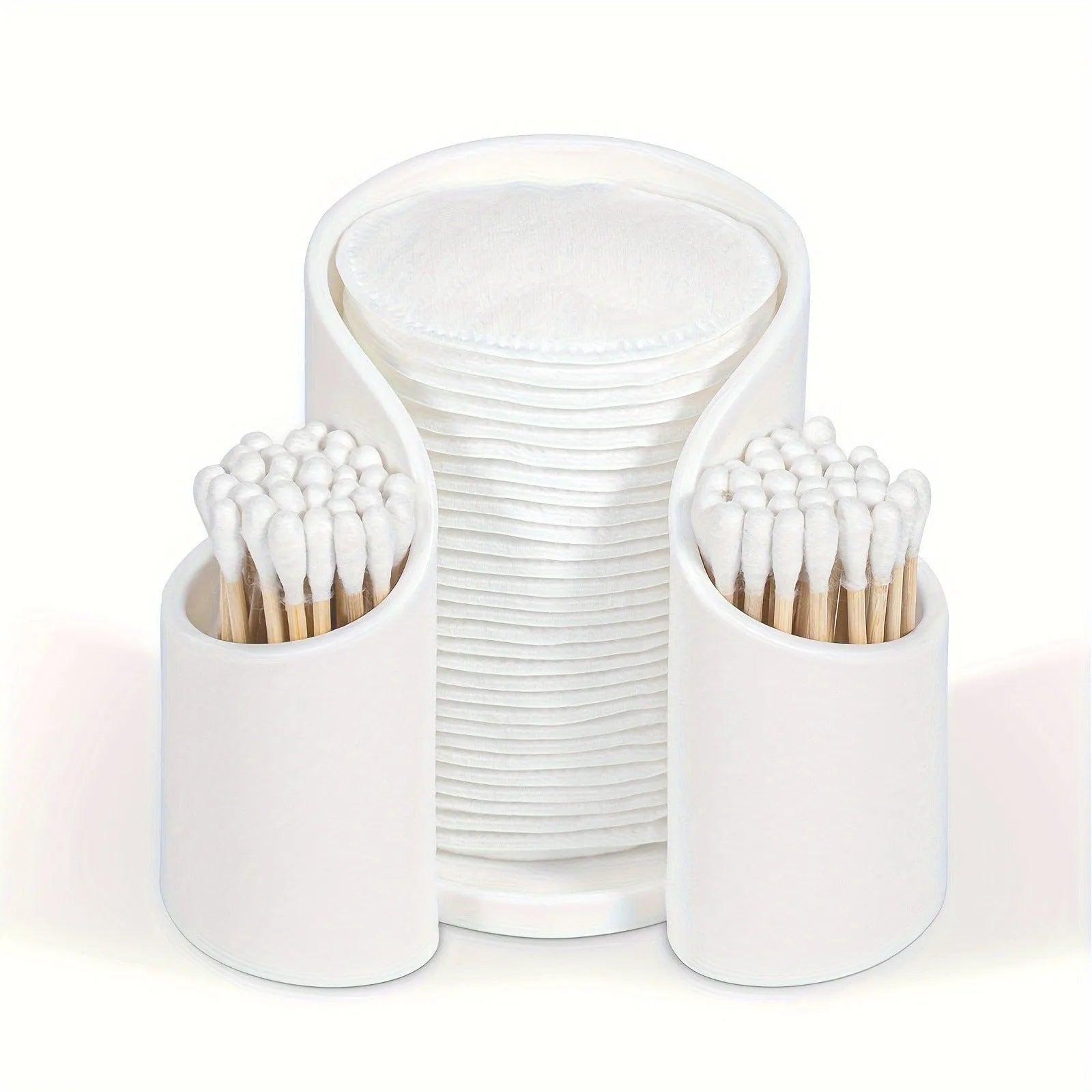 Plastic dental floss storage cotton box in solid colour design