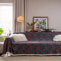 American country retro jacquard sofa cover with floral pattern on furniture