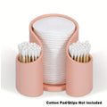 Plastic dental floss storage cotton box in solid colour design