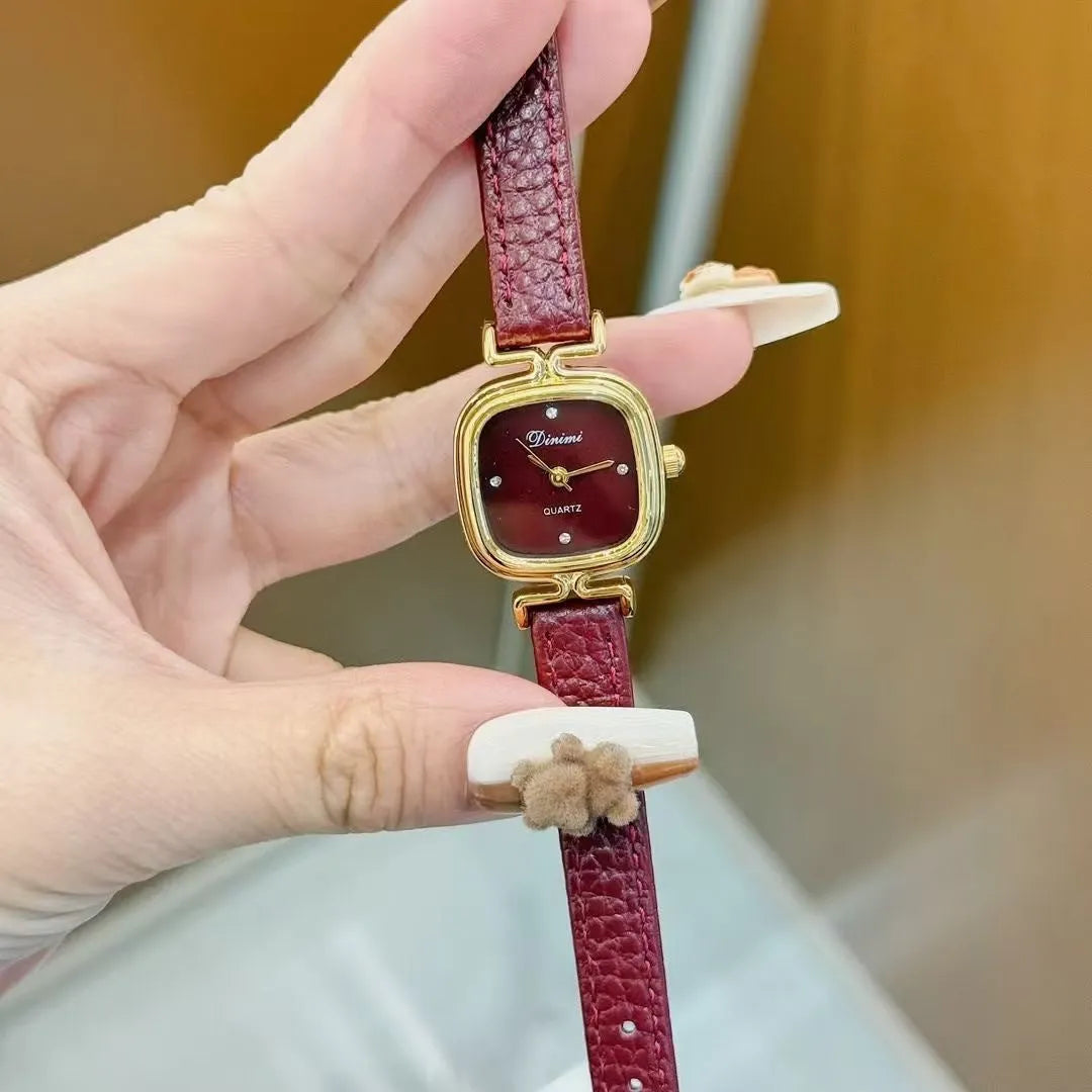 Women's alloy watch with 8mm thickness in Chinese style design showing multiple colour and case options