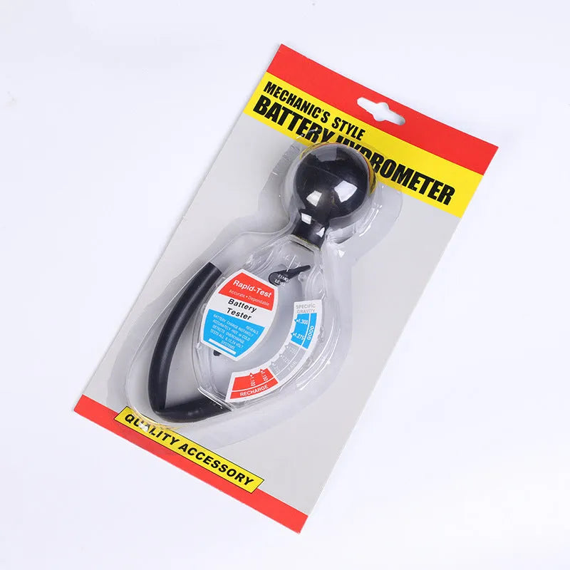 ABS battery electrolyte hydrometer detector with suction tube for lead acid battery testing
