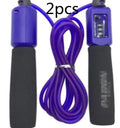 Adjustable 3 metre PVC skipping rope with foam handles in multiple colours