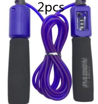 Adjustable 3 metre PVC skipping rope with foam handles in multiple colours