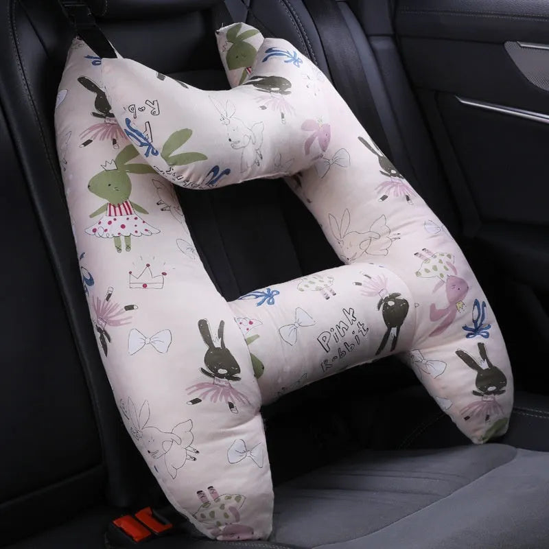 55x70cm automotive headrest pillow with pearl cotton filling showing pattern options